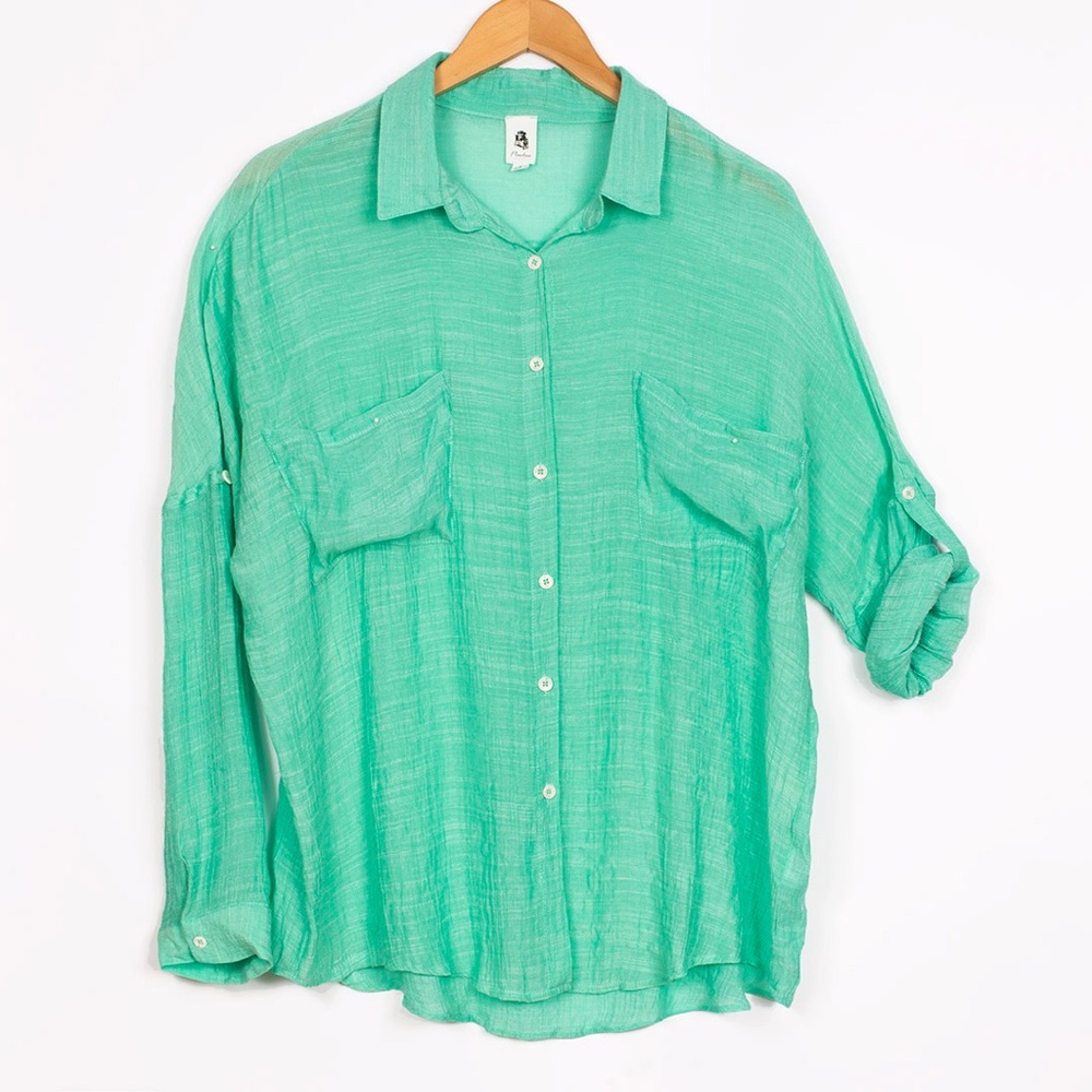 Elegant Mint Green Blouse